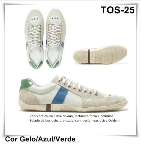 Sapatenis Osklen 100% Originais, 100% Couro